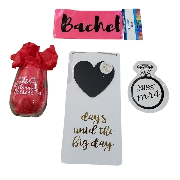 Wedding Bachelorette party pack 4 piece gift set all new with tags - Picture 1 of 4